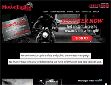 Tablet Screenshot of motoreagles.com